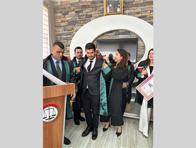 5 STAJYER AVUKATIMIZ CÜBBE GİYDİ