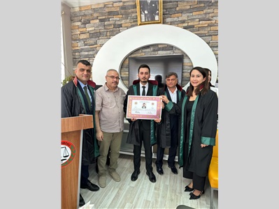 5 STAJYER AVUKATIMIZ CÜBBE GİYDİ