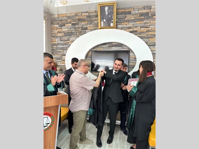 5 STAJYER AVUKATIMIZ CÜBBE GİYDİ