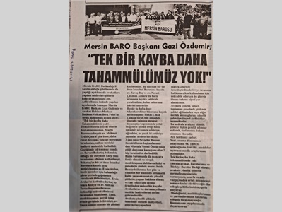 81 İlin Barosu'ndan ortak açıklama: "Tek bir kayba dahi tahammülümüz yok"
