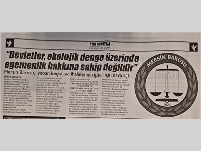 Mersin Barosu 37 yaban keçisi ihalesinin iptali için dava açtı
