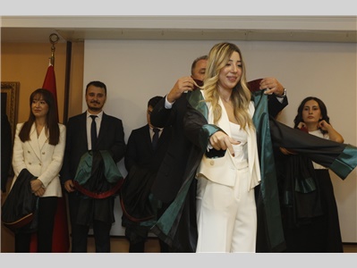 32 STAJYER AVUKATIMIZ CÜBBE GİYDİ