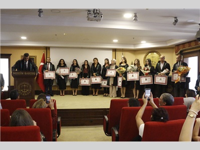 32 STAJYER AVUKATIMIZ CÜBBE GİYDİ