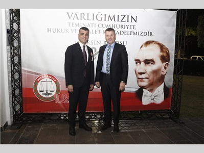 MERSİN BAROSU  NUN KURULUŞUNUN 100. YILINA ÖZEL RESEPSİYON DÜZENLENDİ