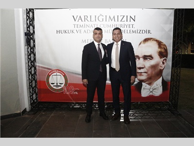 MERSİN BAROSU  NUN KURULUŞUNUN 100. YILINA ÖZEL RESEPSİYON DÜZENLENDİ