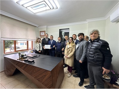 MESLEKTAŞIMIZIN OFİS AÇILIŞINA KATILDIK