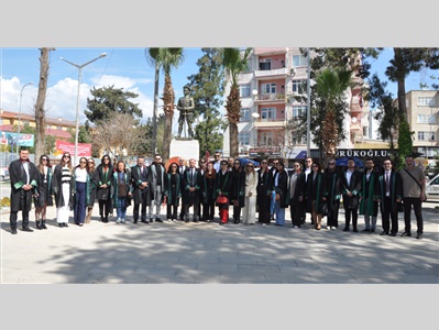 İLÇE TEMSİLCİLİKLERİMİZ, 5 NİSAN AVUKATLAR GÜNÜ NEDENİYLE TÖREN DÜZENLEDİ