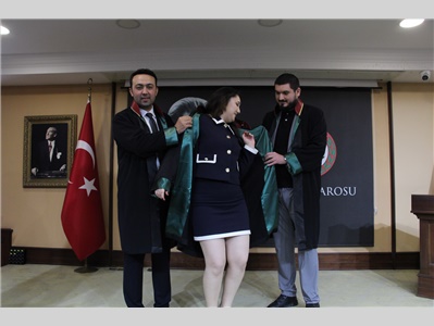 13 STAJYER AVUKATIMIZ, AVUKATLIK RUHSATNAMESİNİ ALDI