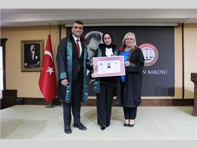 13 STAJYER AVUKATIMIZ, AVUKATLIK RUHSATNAMESİNİ ALDI