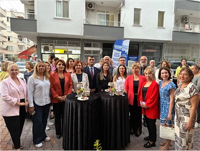 BARO BAŞKANIMIZ AV. GAZİ ÖZDEMİR, MİSS DOLAP KADIN KOOPERATİFİ AKTAR CAFE AÇILIŞINA KATILDI