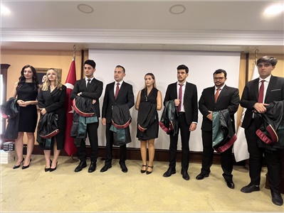 15 STAJYER AVUKATIMIZ CÜBBE GİYDİ