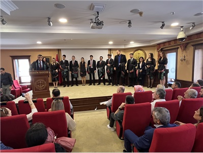 15 STAJYER AVUKATIMIZ CÜBBE GİYDİ