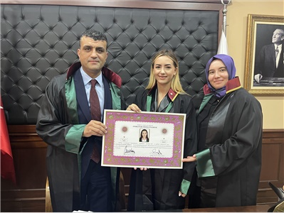 15 STAJYER AVUKATIMIZ CÜBBE GİYDİ