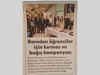 Çocuk Hakları Merkezimiz kermes ve bağış kampanyası düzenledi