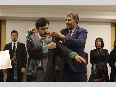15 STAJYER AVUKATIMIZ CÜBBE GİYDİ