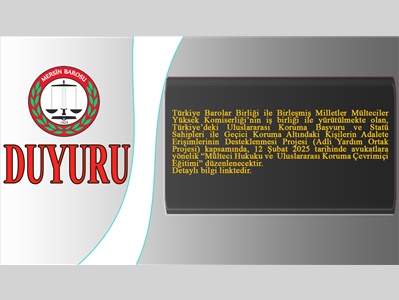 ADLİ YARDIM ORTAK PROJESİ ÇEVRİMİÇİ EĞİTİM