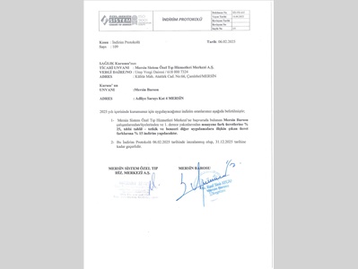 MERSİN ÖZEL SİTEM TIP MERKEZİ İLE İNDİRİM PROTOKOLÜ İMZALANDI
