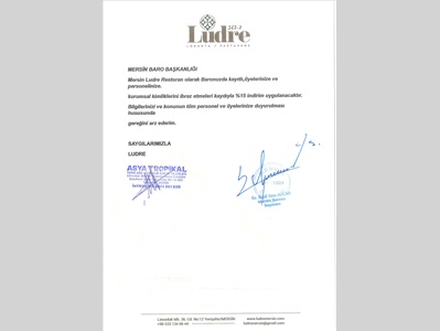 LUDRE LOKANTA-PASTAHANE İLE İNDİRİM PROTOKOLÜ İMZALANDI