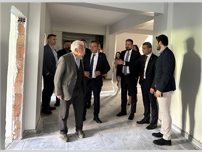 BARO BAŞKANIMIZ AV. GAZİ ÖZDEMİR, ANAMUR ADLİYE EK HİZMET BİNASI İNŞAATINDA İNCELEMELERDE BULUNDU