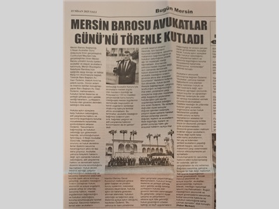 5 Nisan Avukatlar Günü Töreni