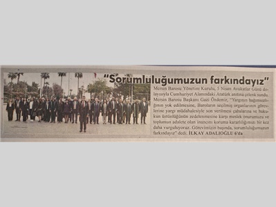 5 Nisan Avukatlar Günü Töreni