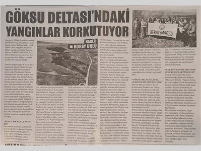 Göksu Deltası'nda basın açıklaması