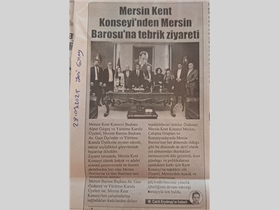 Mersin Barosu ile Mersin Kent Konseyi adil bir yaşam için el ele verdi