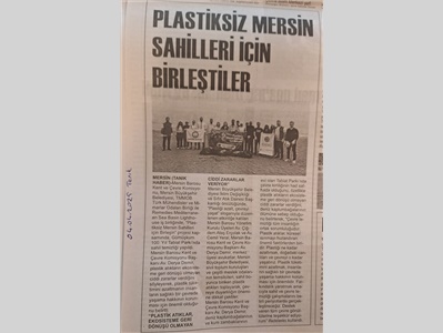 Plastiksiz Mersin sahilleri için birleştiler