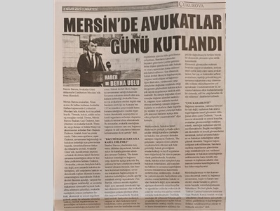 5 Nisan Avukatlar Günü Töreni