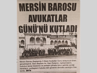 5 Nisan Avukatlar Günü Töreni