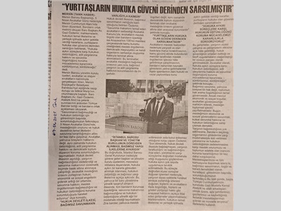 Avukatlardan hukuka saygı yürüyüşü