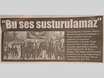 Avukatlardan hukuka saygı yürüyüşü