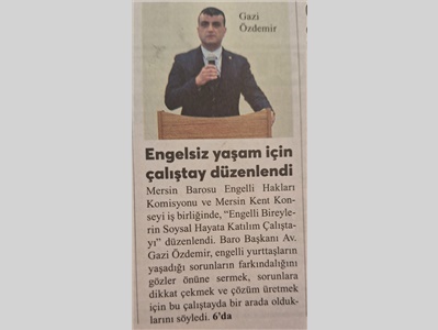 Engelsiz yaşam için çalıştay düzenlendi