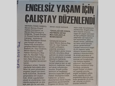 Engelsiz yaşam için çalıştay düzenlendi
