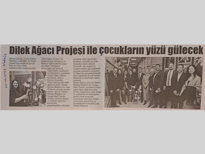 Çouk Hakları Merkezimizin Dilek Ağacı Projesi