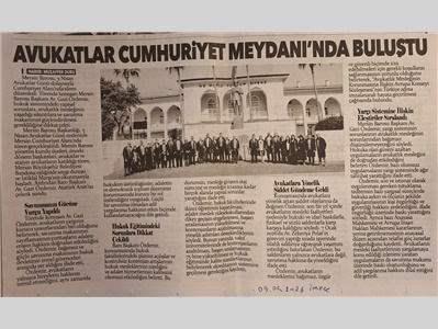 5 Nisan Avukatlar Günü basın açıklaması