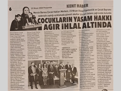 Çocuk Hakları Merkezi basın açıklaması