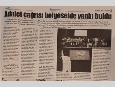 Can Atalay'a adalet çağrısı, belgeselde yankı buldu