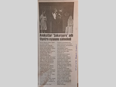 Mersin Barosu Tiyatro Topluluğu, "Şekerpare" adlı tiyatro oyununu sahneledi