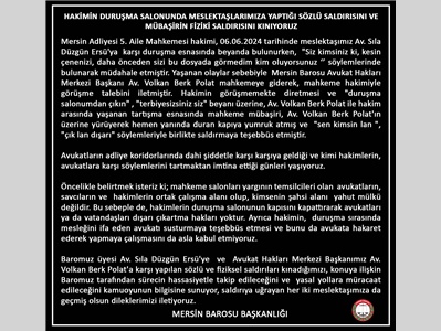 MESLEKTAŞLARIMIZA YAPILAN MENFUR SALDIRIYI KINIYORUZ