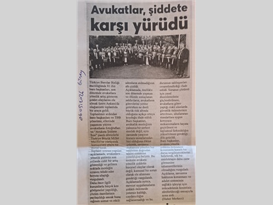 Baro başkanları avukata şiddete karşı Meclis'e yürüdü