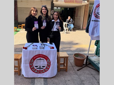 KADIN HAKLARI MERKEZİ ANAMUR İLÇE TEMSİLCİLİĞİMİZ BİLGİLENDİRME STANDI AÇTI