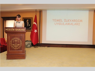 AVUKATLARIMIZA İLK YARDIM FARKINDALIK EĞİTİMİ VERİLDİ