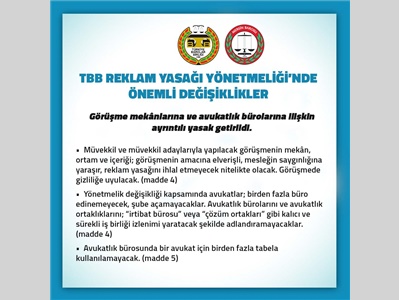 TBB REKLAM YÖNETMELİĞİ'NDE ÖNEMLİ DEĞİŞİKLİKLER YAPILDI